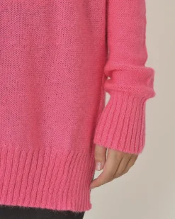 La Piscine Paris Pull en mohair mélangé à col roulé Emma White*Femme Pulls & Cardigans
