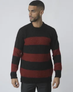 La Piscine Paris Pull en mohair rouge et Isabel Benenato*Homme Pulls & Gilets