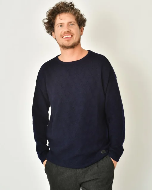 La Piscine Paris Pull en mérinos texturé Ixos*Homme Pulls & Gilets