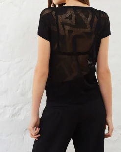 La Piscine Paris Pull en viscose à imprimé ajouré Chacok*Femme Pulls & Cardigans