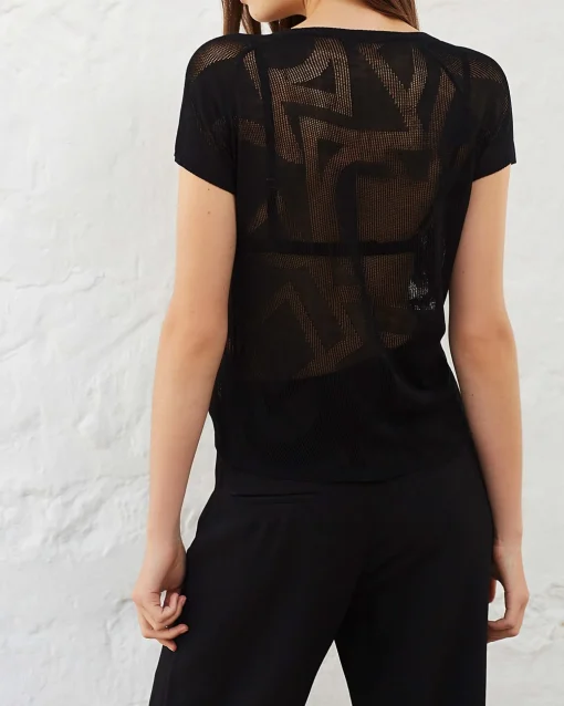 La Piscine Paris Pull en viscose à imprimé ajouré Chacok*Femme Pulls & Cardigans