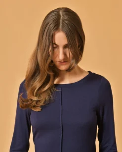 La Piscine Paris Pull en viscose marine Malloni*Femme Pulls & Cardigans