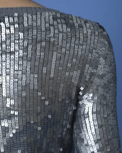 La Piscine Paris Pull gris à sequins Phillip Lim*Femme Pulls & Cardigans