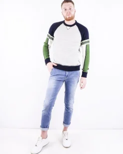 La Piscine Paris Pull chiné à détails colorés Dsquared2*Homme Pulls & Gilets