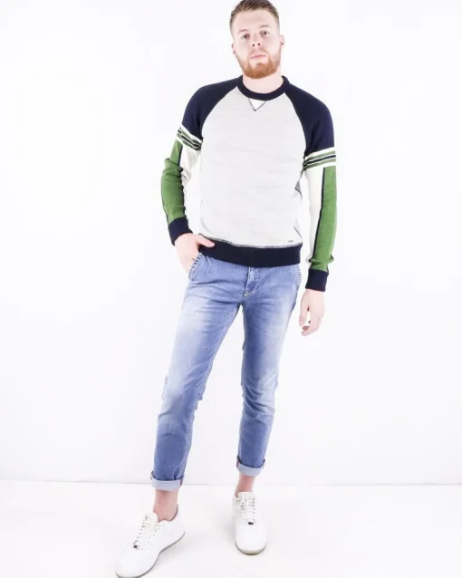 La Piscine Paris Pull chiné à détails colorés Dsquared2*Homme Pulls & Gilets
