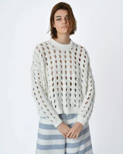 La Piscine Paris Pull maille ajourée Alexander Mcqueen*Femme Pulls & Cardigans