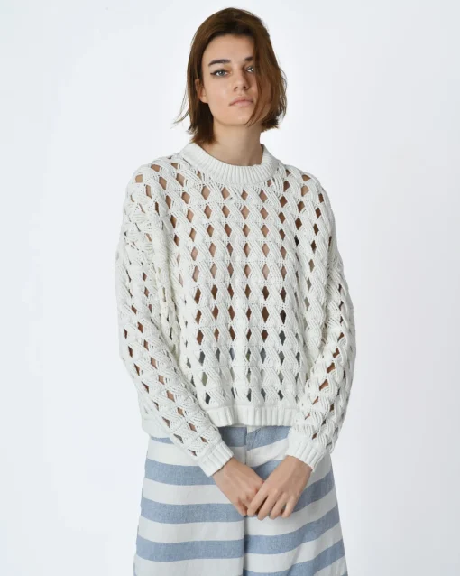 La Piscine Paris Pull maille ajourée Alexander Mcqueen*Femme Pulls & Cardigans