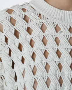 La Piscine Paris Pull maille ajourée Alexander Mcqueen*Femme Pulls & Cardigans