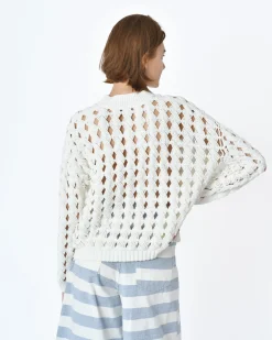 La Piscine Paris Pull maille ajourée Alexander Mcqueen*Femme Pulls & Cardigans