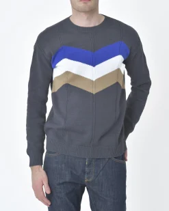La Piscine Paris Pull maille motif lignes Daniele Fiesoli*Homme Pulls & Gilets