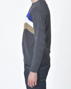 La Piscine Paris Pull maille motif lignes Daniele Fiesoli*Homme Pulls & Gilets