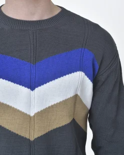 La Piscine Paris Pull maille motif lignes Daniele Fiesoli*Homme Pulls & Gilets