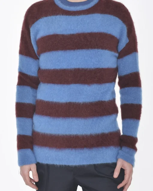 La Piscine Paris Pull maille rayée et rouge John Galliano*Homme Pulls & Gilets
