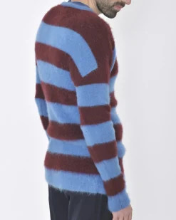 La Piscine Paris Pull maille rayée et rouge John Galliano*Homme Pulls & Gilets