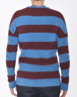 La Piscine Paris Pull maille rayée et rouge John Galliano*Homme Pulls & Gilets