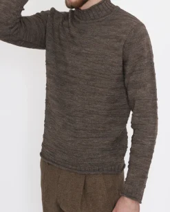 La Piscine Paris Pull col cheminée en laine Vneck*Homme Pulls & Gilets