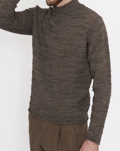La Piscine Paris Pull col cheminée en laine Vneck*Homme Pulls & Gilets