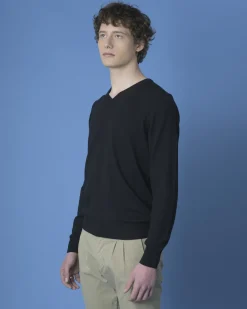 La Piscine Paris Pull à coudières Vneck*Homme Pulls & Gilets