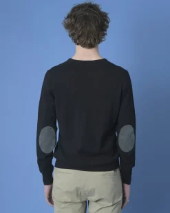 La Piscine Paris Pull à coudières Vneck*Homme Pulls & Gilets