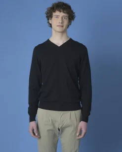 La Piscine Paris Pull à coudières Vneck*Homme Pulls & Gilets