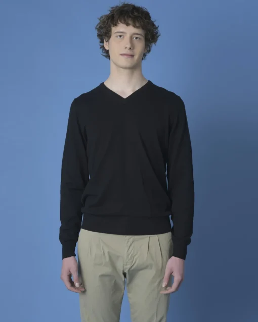 La Piscine Paris Pull à coudières Vneck*Homme Pulls & Gilets