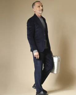 La Piscine Paris Pull ras du cou en laine mérinos côtelée Manostorti*Homme Pulls & Gilets