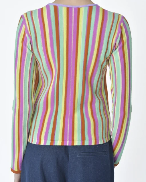 La Piscine Paris Pull rayé multicolore Forte Forte*Femme Pulls & Cardigans