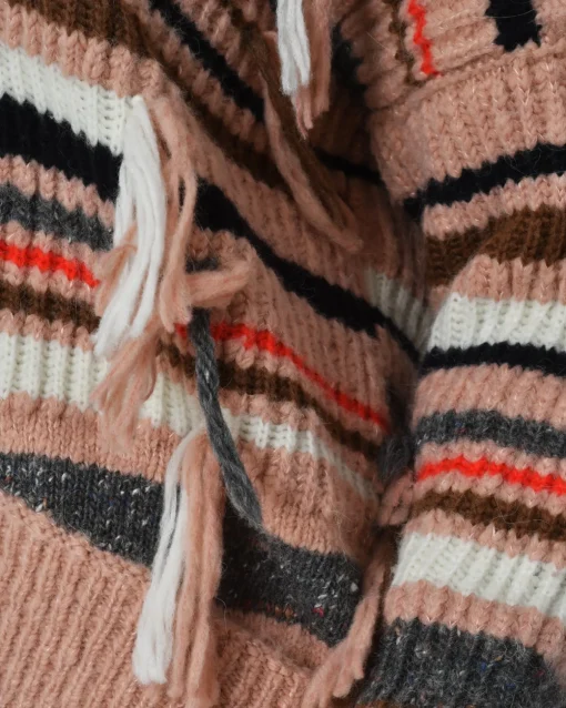 La Piscine Paris Pull à rayures col en v Maison Flâneur*Femme Pulls & Cardigans