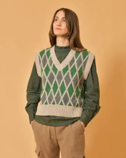 La Piscine Paris Pull sans manches en laine mélangée Diega*Femme Pulls & Cardigans
