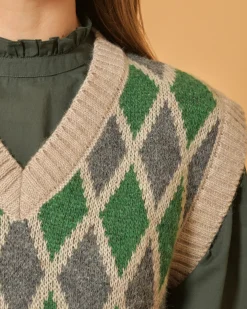 La Piscine Paris Pull sans manches en laine mélangée Diega*Femme Pulls & Cardigans