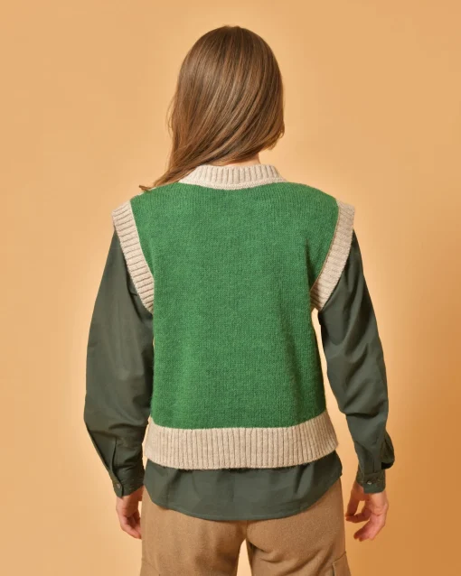 La Piscine Paris Pull sans manches en laine mélangée Diega*Femme Pulls & Cardigans