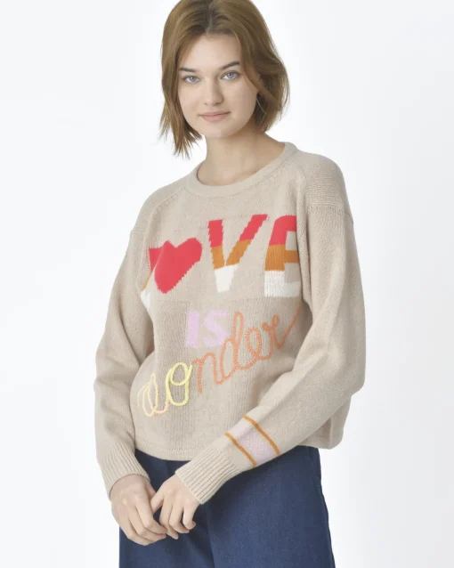 La Piscine Paris Pull-over "Love is wonder" Forte Forte*Femme Pulls & Cardigans