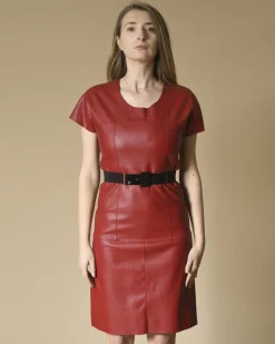 La Piscine Paris Robe à col rond ceinturée Jijil*Femme Robes