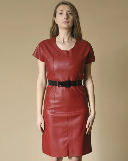 La Piscine Paris Robe à col rond ceinturée Jijil*Femme Robes
