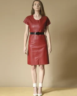 La Piscine Paris Robe à col rond ceinturée Jijil*Femme Robes