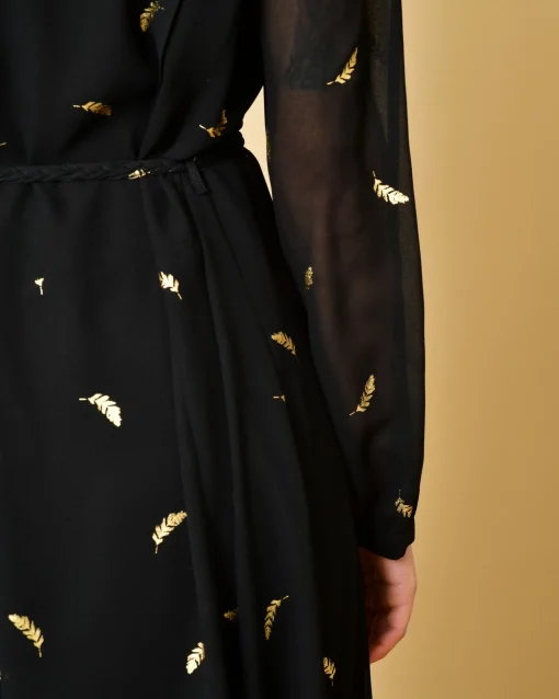 La Piscine Paris Robe à imprimés plumes Chemins Blancs*Femme Robes