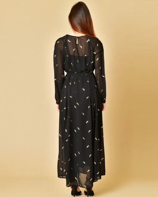 La Piscine Paris Robe à imprimés plumes Chemins Blancs*Femme Robes