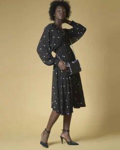 La Piscine Paris Robe à plis et broderies fleuries Idano*Femme Robes