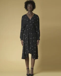La Piscine Paris Robe à plis et broderies fleuries Idano*Femme Robes