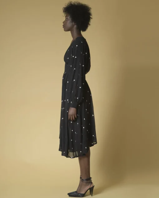 La Piscine Paris Robe à plis et broderies fleuries Idano*Femme Robes