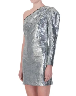 La Piscine Paris Robe à sequin argent brodés de pierres*Femme Robes