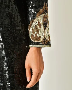 La Piscine Paris Robe à sequins et broderies Clips*Femme Robes