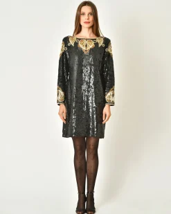 La Piscine Paris Robe à sequins et broderies Clips*Femme Robes