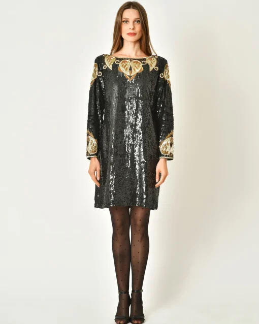 La Piscine Paris Robe à sequins et broderies Clips*Femme Robes