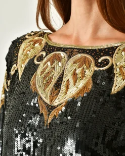 La Piscine Paris Robe à sequins et broderies Clips*Femme Robes