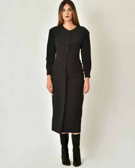 La Piscine Paris Robe avec épaulettes et plis Malloni*Femme Robes