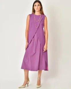 La Piscine Paris Robe bi-matière avec jupe plissée Malloni*Femme Robes