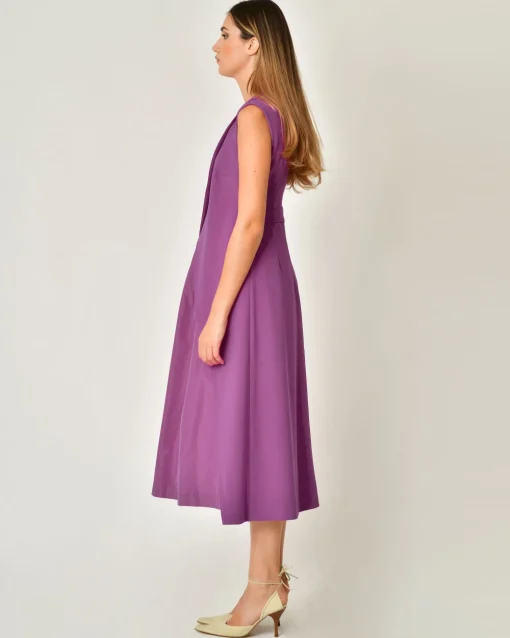 La Piscine Paris Robe bi-matière avec jupe plissée Malloni*Femme Robes