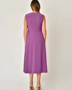 La Piscine Paris Robe bi-matière avec jupe plissée Malloni*Femme Robes