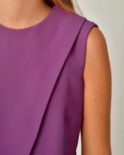 La Piscine Paris Robe bi-matière avec jupe plissée Malloni*Femme Robes